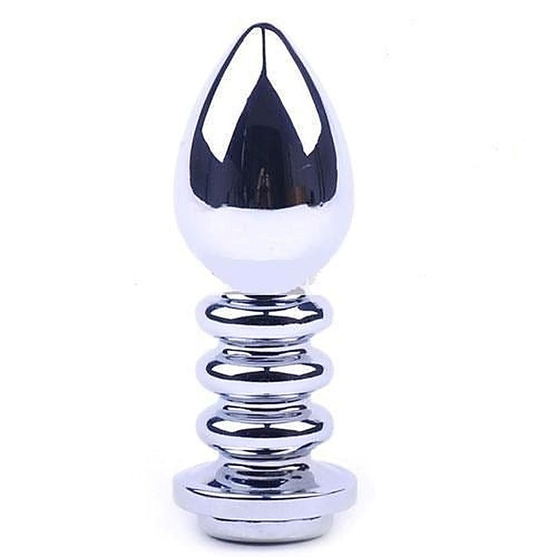 Ribbler Metal Jeweled Butt Plug by BDStyle - G-Spot Vibrators