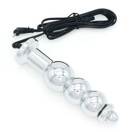 Bipolar Metal Electric Shock Butt Plug - K - Electro Sex