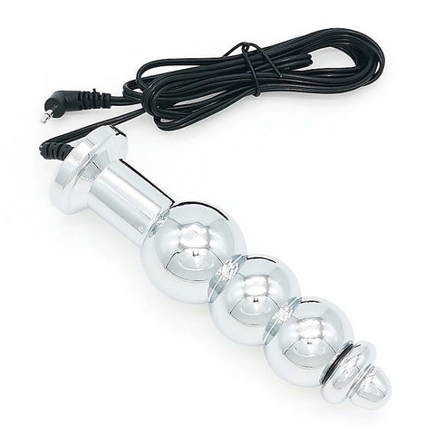 Bipolar Metal Electric Shock Butt Plug by BDStyle - Electro Sex