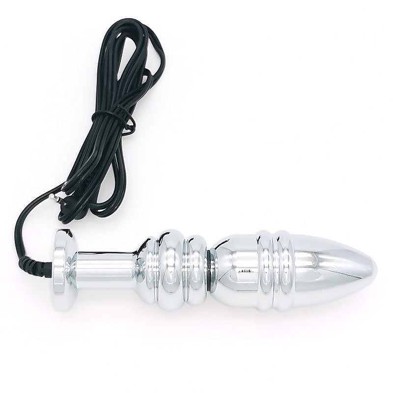 Bipolar Metal Electric Shock Butt Plug by BDStyle - Electro Sex