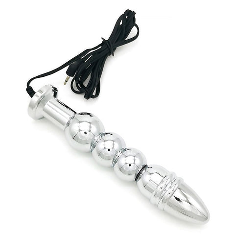 Bipolar Metal Electric Shock Butt Plug by BDStyle - Electro Sex