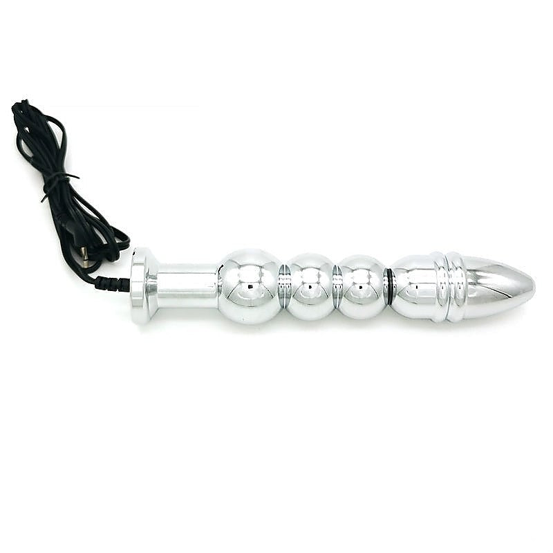 Bipolar Metal Electric Shock Butt Plug by BDStyle - Electro Sex
