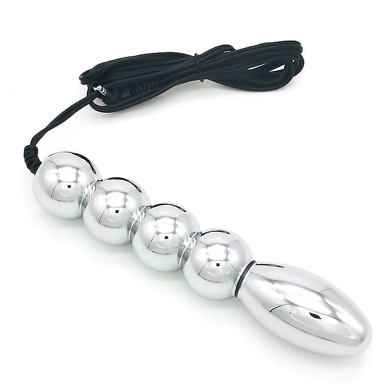 Bipolar Metal Electric Shock Butt Plug by BDStyle - Electro Sex