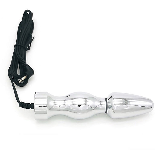 Bipolar Metal Electric Shock Butt Plug - T - Electro Sex