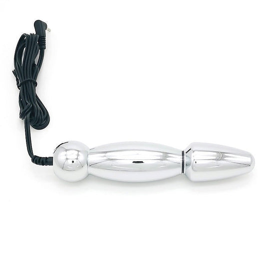 Bipolar Metal Electric Shock Butt Plug - U - Electro Sex