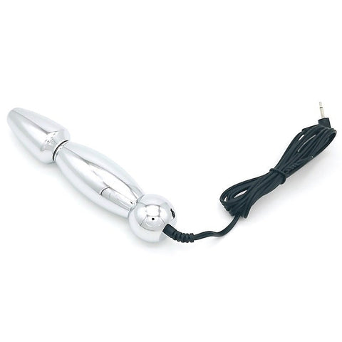 Bipolar Metal Electric Shock Butt Plug by BDStyle - Electro Sex