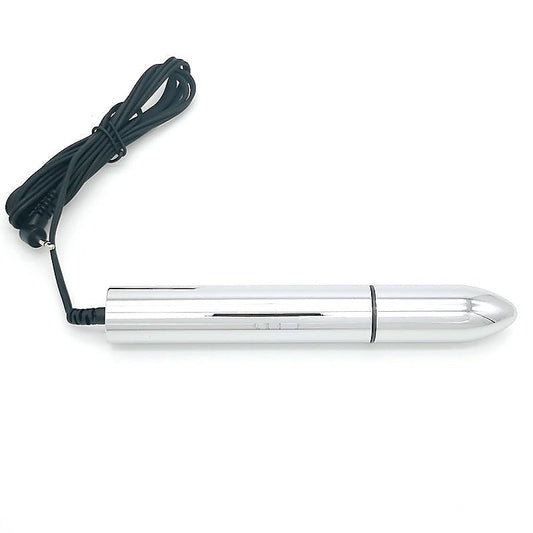 Bipolar Metal Electric Shock Butt Plug - V - Electro Sex