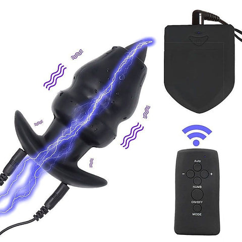 BDStyle Wireless Electric Shock Anal & Penis Plug - Penis Plugs