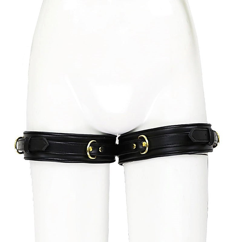 Luxury Leather Erotic Thigh Restraints by BDStyle - Cuffs and Restraints