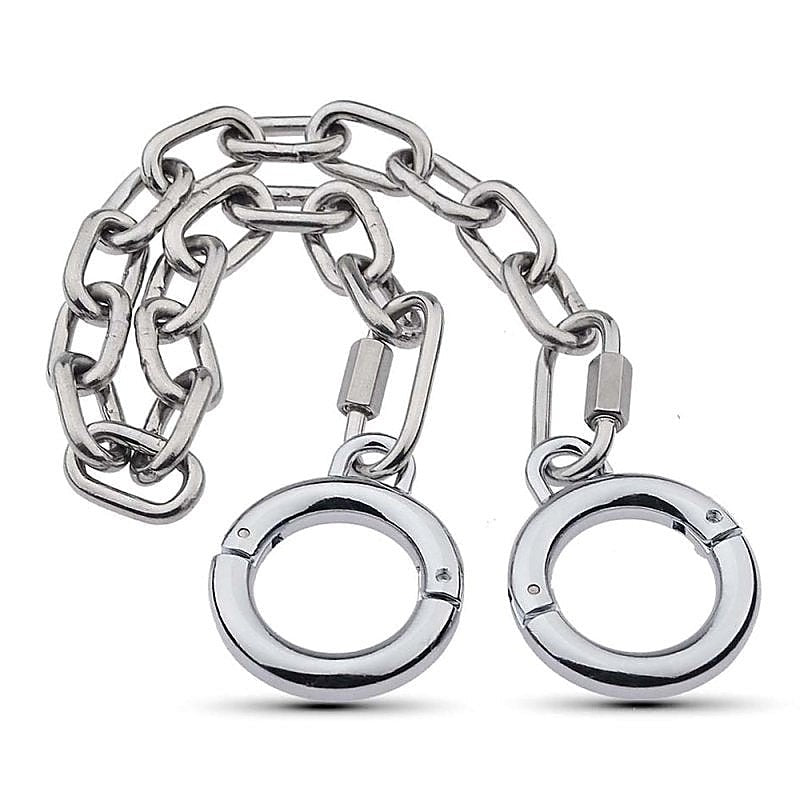 Class Stainless Steel Ankle Cuffs by BDStyle - Steel Sex Toys