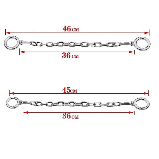 Professional-Grade Adjustable Ankle Restraints by BDStyle - Steel Sex Toys