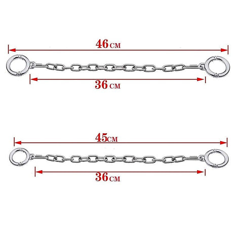 Class Stainless Steel Ankle Cuffs by BDStyle - Steel Sex Toys