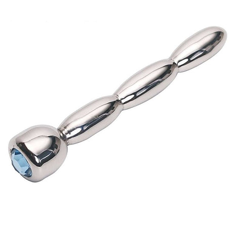Triple Ascending Jewelled Red Penis Plug by BDStyle - Penis Plugs