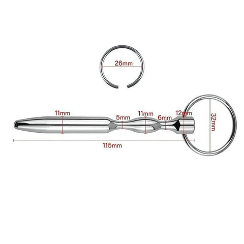 Ultrasonic Cock Plug With Glans Ring by BDStyle - Penis Plugs