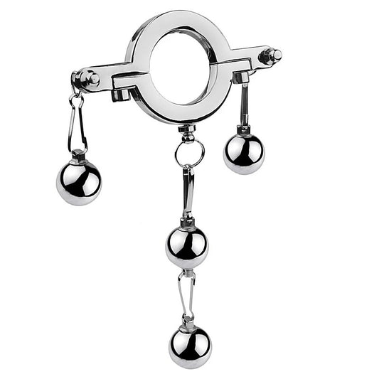 BDStyle Stainless Steel Pleasure Enhancers - Adjustable Sizes for Personalized Comfort - Steel Sex Toys