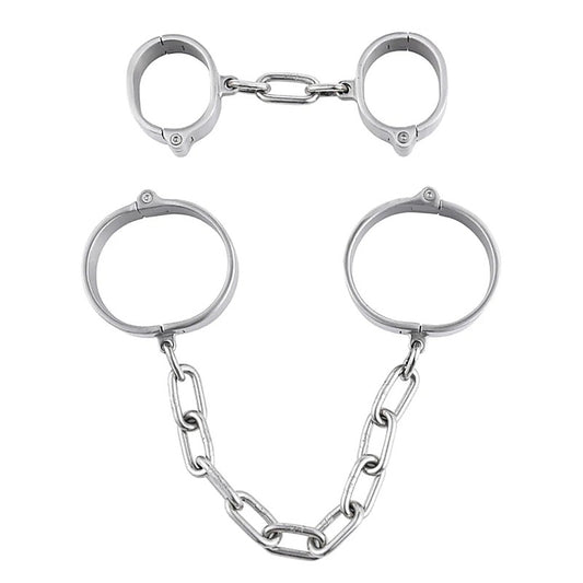 Allen Key 3 Cm Height Cuffs Male Ankle Cuffs by BDStyle - Steel Sex Toys