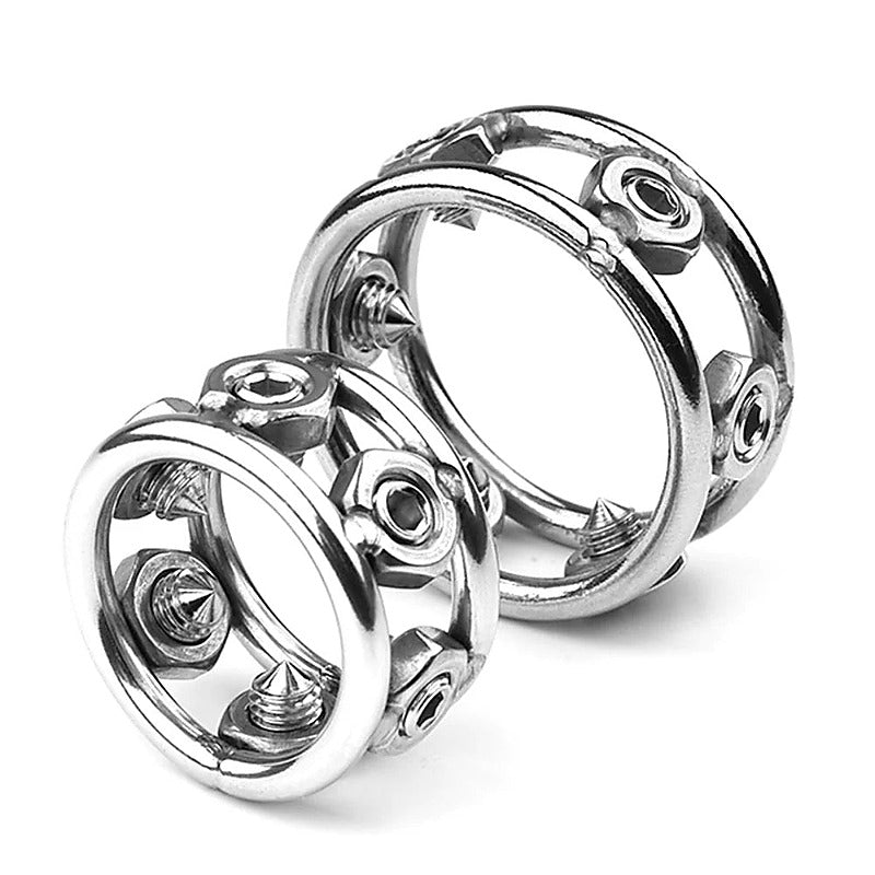 Targeted stimulation with six strategically placed spikes for enhanced sensations. - Cock Rings