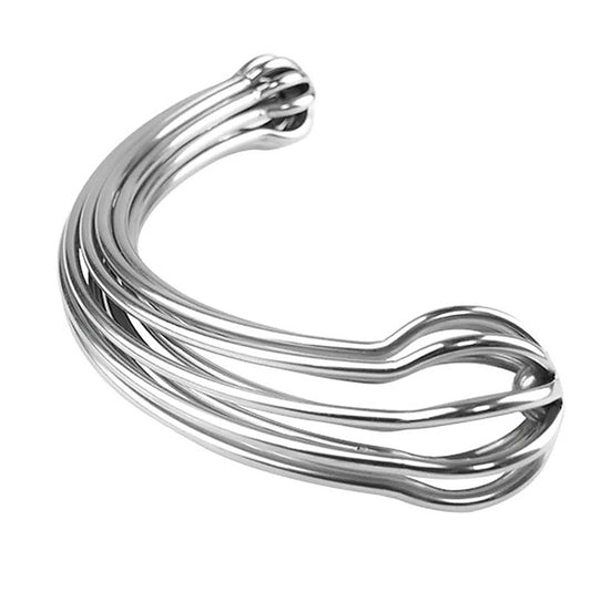Stainless Steel Delight - Curved Design for Targeted Stimulation - Steel Sex Toys