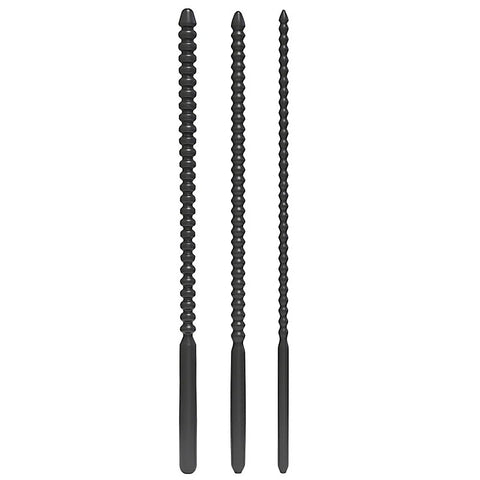 Thread 3 Size Silicone Penis Plug - Penis Plugs
