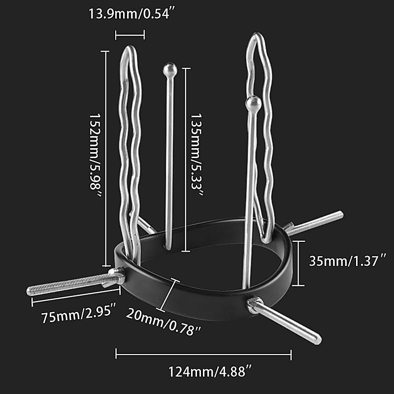 Professional-Grade Anal Spreader by BDStyle - Steel Sex Toys