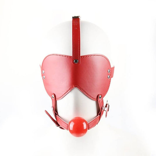 BDStyle Bondage Gag Harness with Blindfold - Bondage Gags and Bits