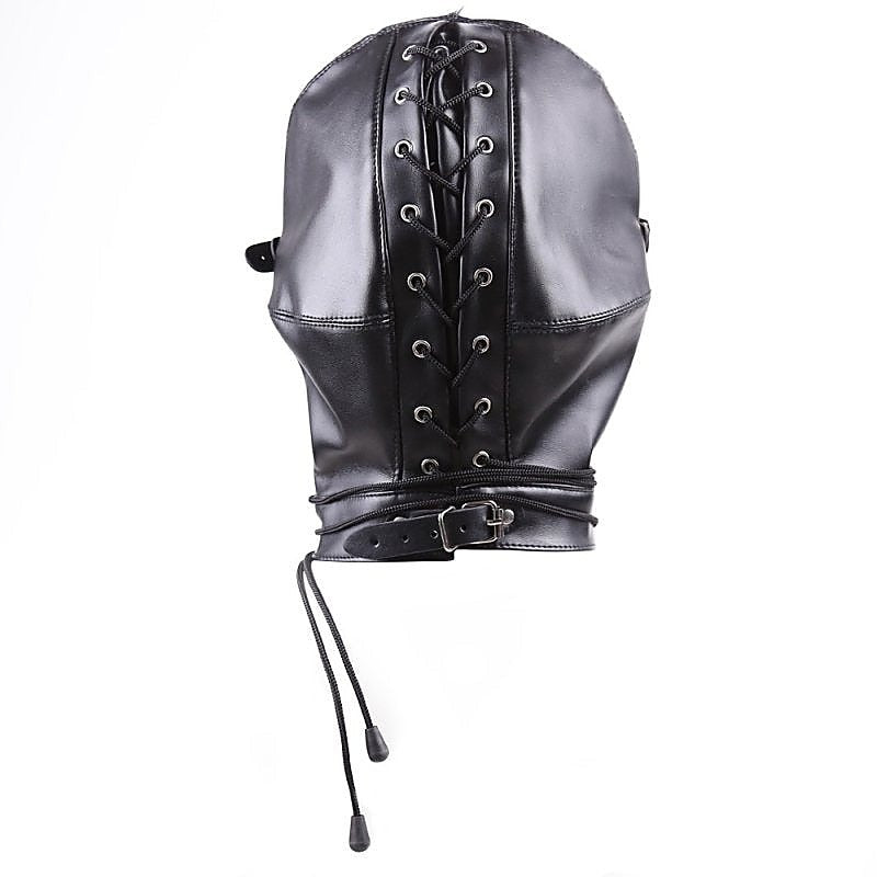 BDSM Play Full Mask Eyes & Mouth Detachable by BDStyle - Blindfolds And Masks