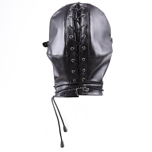 BDSM Play Full Mask Eyes & Mouth Detachable by BDStyle - Blindfolds And Masks