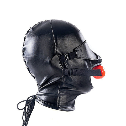 Bondage Hood With Blindfold And Mouth Gag by BDStyle - Bondage Hoods