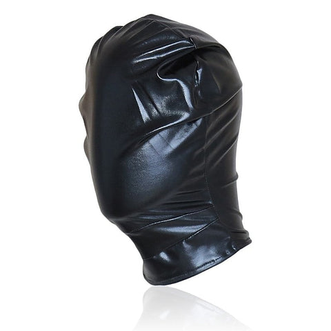 BDStyle Patent Leather Full Head Bondage Hood - Bondage Hoods