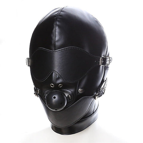 Bondage Mouth Gag Full Gimp Hood by BDStyle - Bondage Hoods