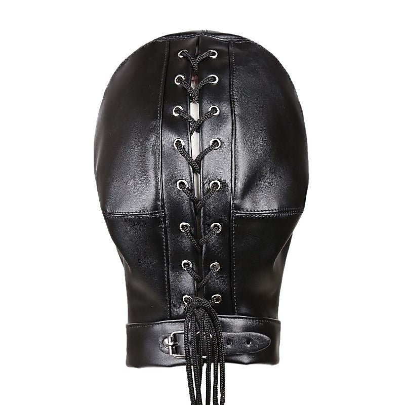Mouth And Eye Open With Nostril Hole Bondage Hood by BDStyle - Bondage Hoods