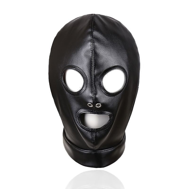 Mouth And Eye Open With Nostril Hole Bondage Hood by BDStyle - Bondage Hoods