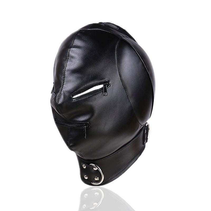 BDSM Play Zipper Hood With Thicker Ear by BDStyle - Bondage Hoods