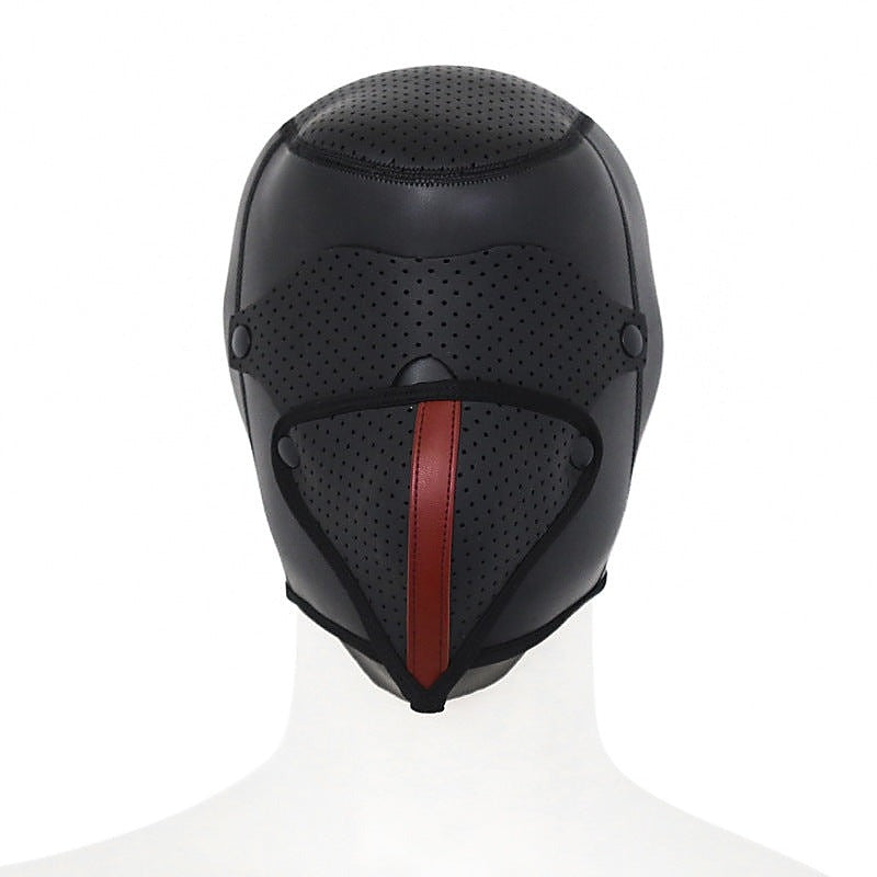 Faux Leather Ventilation Hood by BDStyle - Bondage Hoods