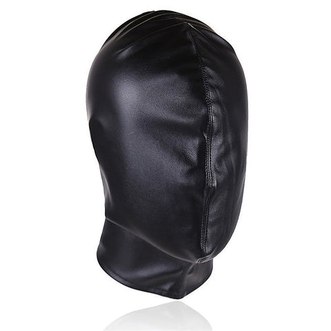 Faux Leather Frenulum Full Hood by BDStyle - Bondage Hoods