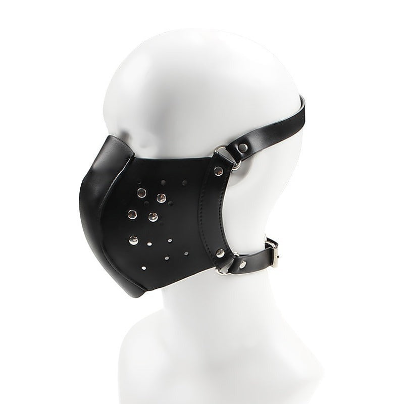 Premium Punk Face Mask With Hole by BDStyle - Bondage Hoods