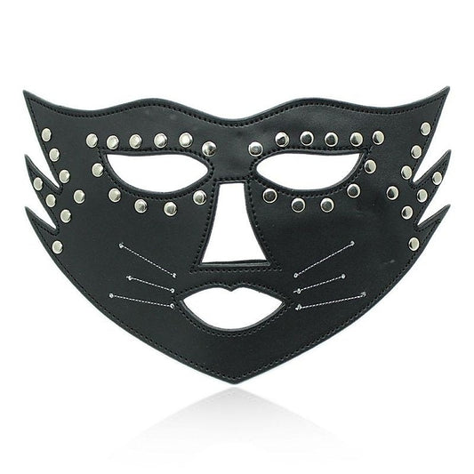 BDStyle Cat Face Mask with Beard - Blindfolds And Masks