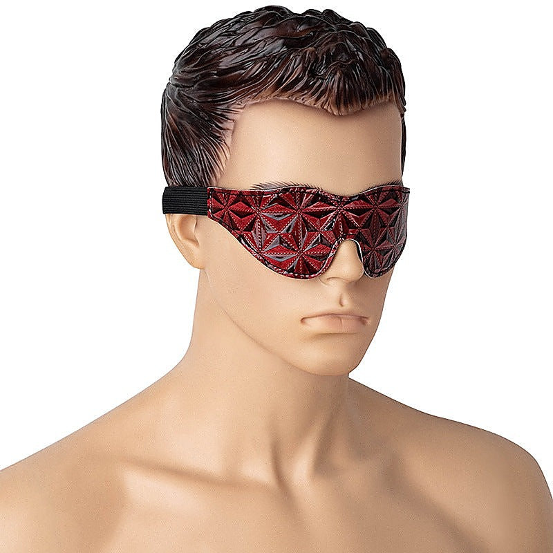 Diamond Patterned Sinful Blindfold by BDStyle - Blindfolds And Masks