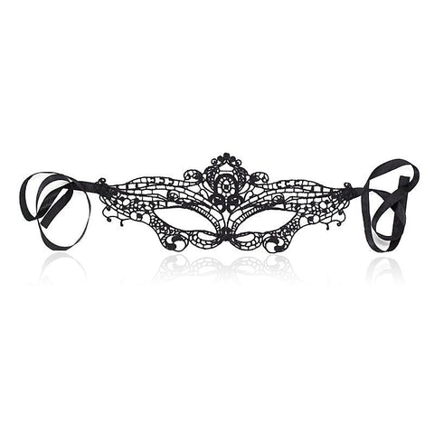 Premium Romantic Black Lace Mask by BDStyle - Blindfolds And Masks