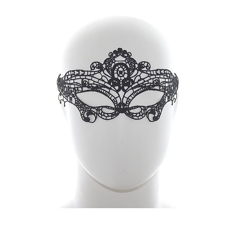 Premium Romantic Black Lace Mask by BDStyle - Blindfolds And Masks