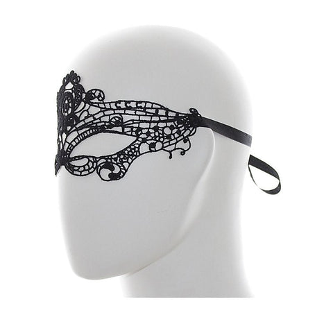 Premium Romantic Black Lace Mask by BDStyle - Blindfolds And Masks