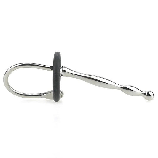Wavey Quatro Penis Plug With Rubber Glans Ring - Penis Plugs