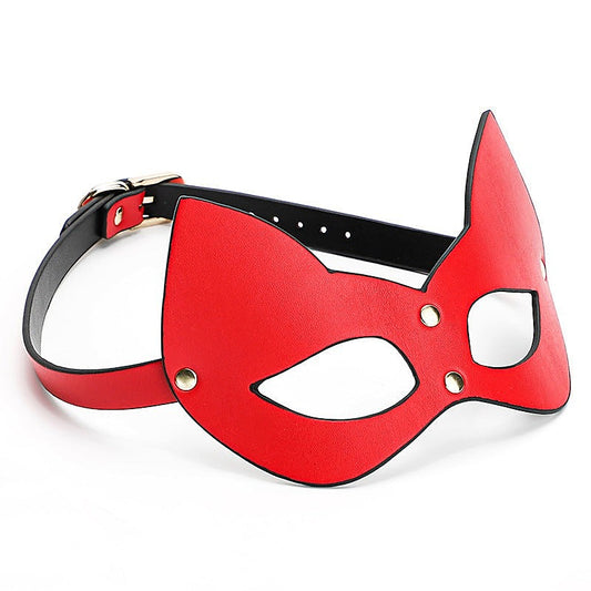 BDStyle Faux Leather Sexy Cat Mask - Blindfolds And Masks