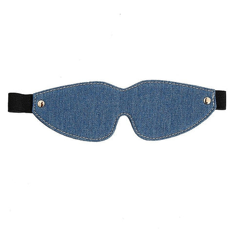 Premium Denim Bondage Blindfold by BDStyle - Blindfolds And Masks