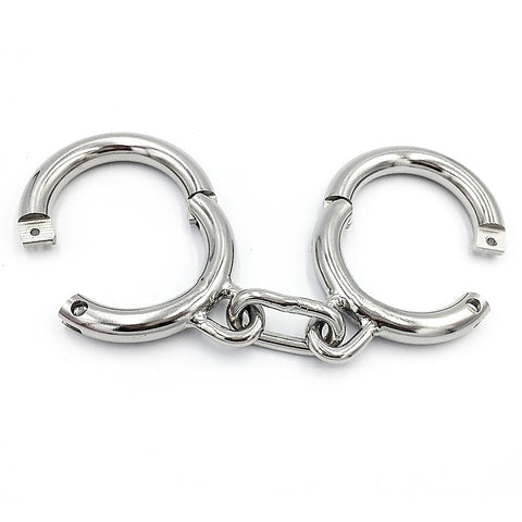 Heavy Duty Metal Wrist Cuffs by BDStyle - Cuffs And Restraints