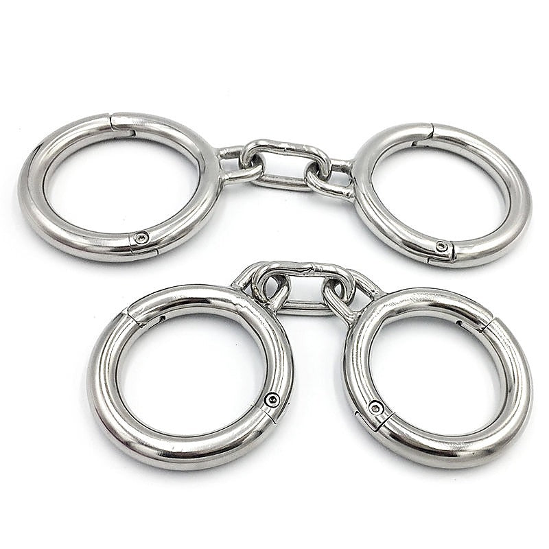 Heavy Duty Metal Wrist Cuffs by BDStyle - Cuffs And Restraints