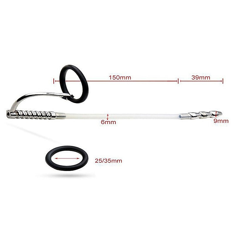 Marfan Penis Plug With Glans Ring by BDStyle - Penis Plugs