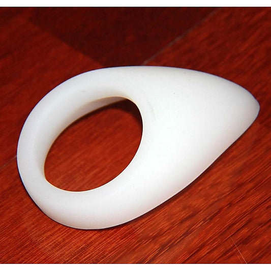 White Silicone Tear Drop Cock Ring