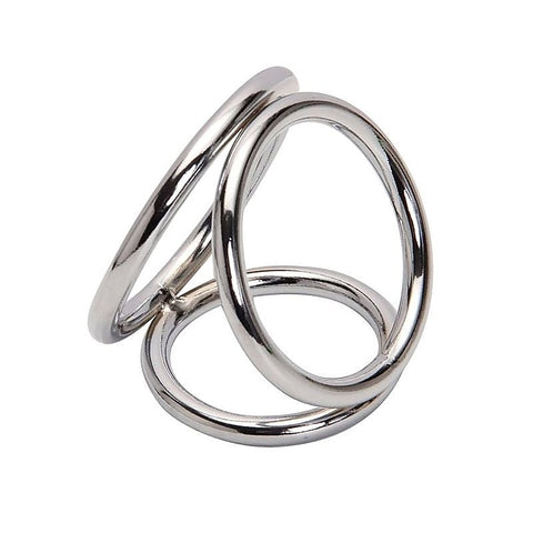 Triple Cock & Ball Divider Ring - Cock Rings