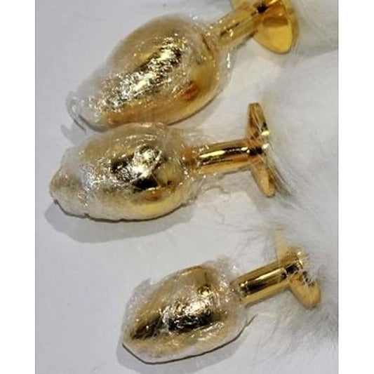 Luxurious Kitten Tail Metal Butt Plug - Customizable Pleasure - Steel Sex Toys
